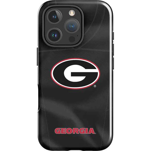 University of Georgia Black Jersey iPhone 16 Pro Max Impact Case